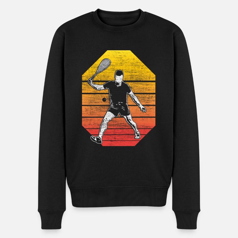 Squash joueur de squash jeu - Pull Premium bio Homme - noir