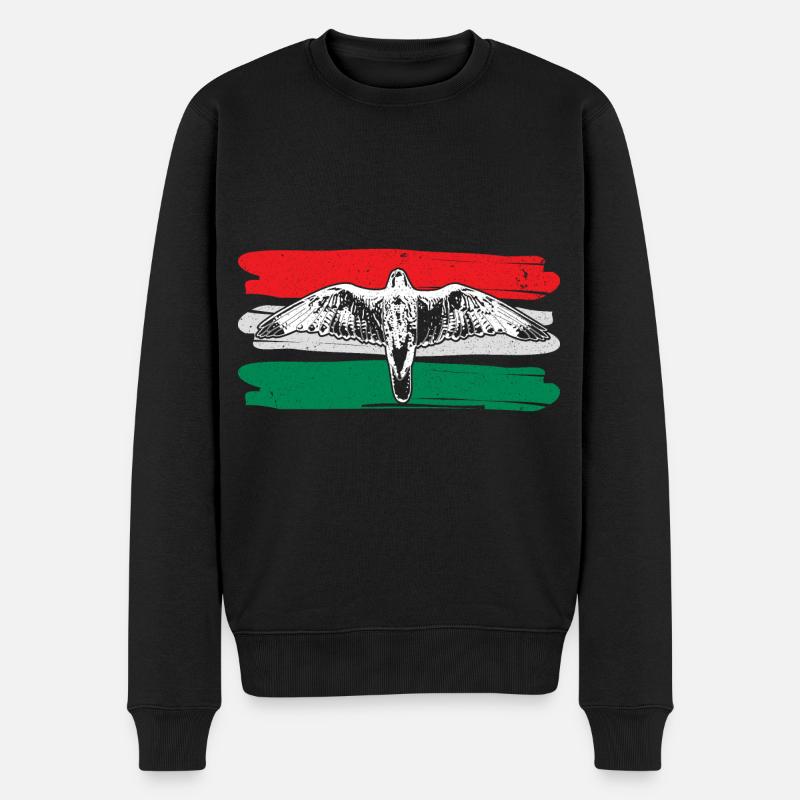 Hongrie Origine Idée cadeau - Pull Premium bio Homme - noir