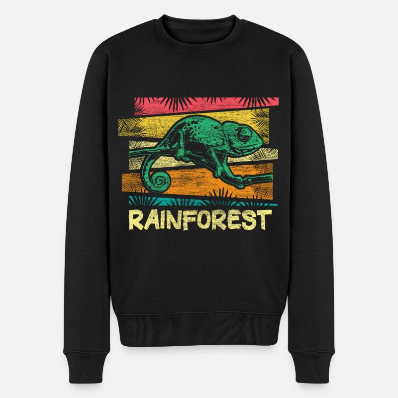 Forêt tropicale Recherche Cadeau - Pull Premium bio Homme - noir
