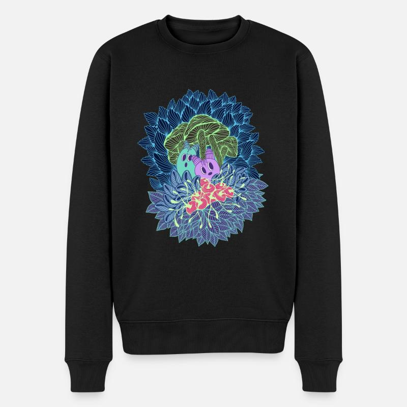 Kleine Monster - Männer Premium Bio Pullover - Schwarz