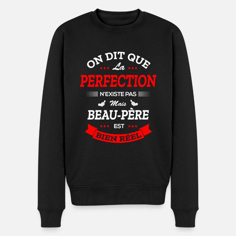 BEAU PERE PARFAIT - Pull Premium bio Homme - noir