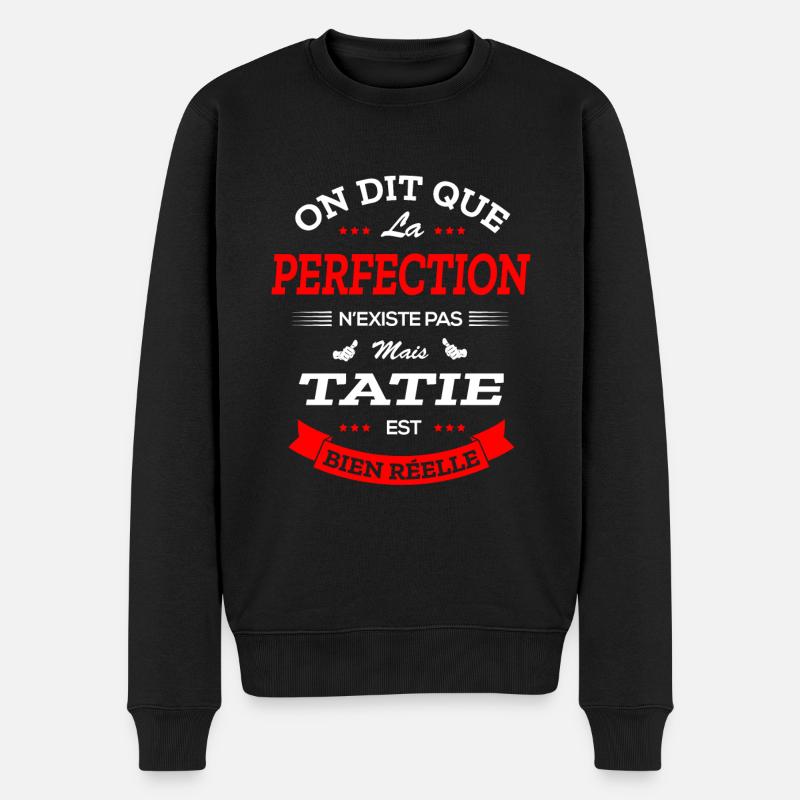 TATIE PARFAITE - Pull Premium bio Homme - noir