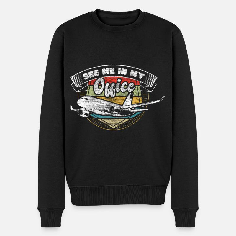 Pilote volant - Pull Premium bio Homme - noir