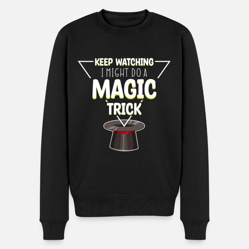 Magic Magic Magic Hat - Men's Premium Organic Jumper - black