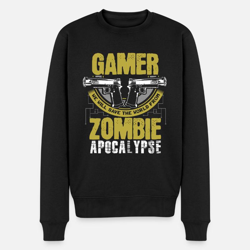 Zombie Apocalypse Games Cadeau - Pull Premium bio Homme - noir