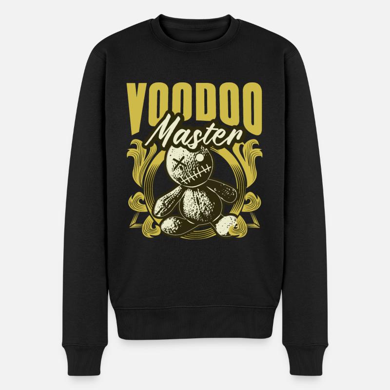 Voodoo Magie Zauber Geschenk - Männer Premium Bio Pullover - Schwarz