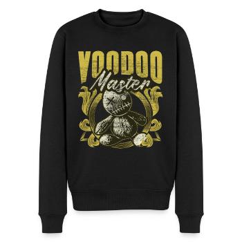 Voodoo Puppe Spruch Geschenkidee - Männer Premium Bio Pullover - Schwarz - Vorne - Nico (187cm)