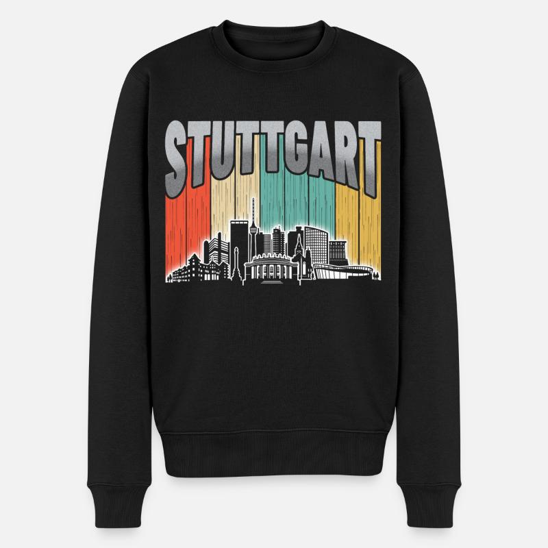 Stuttgart Allemagne - Pull Premium bio Homme - noir
