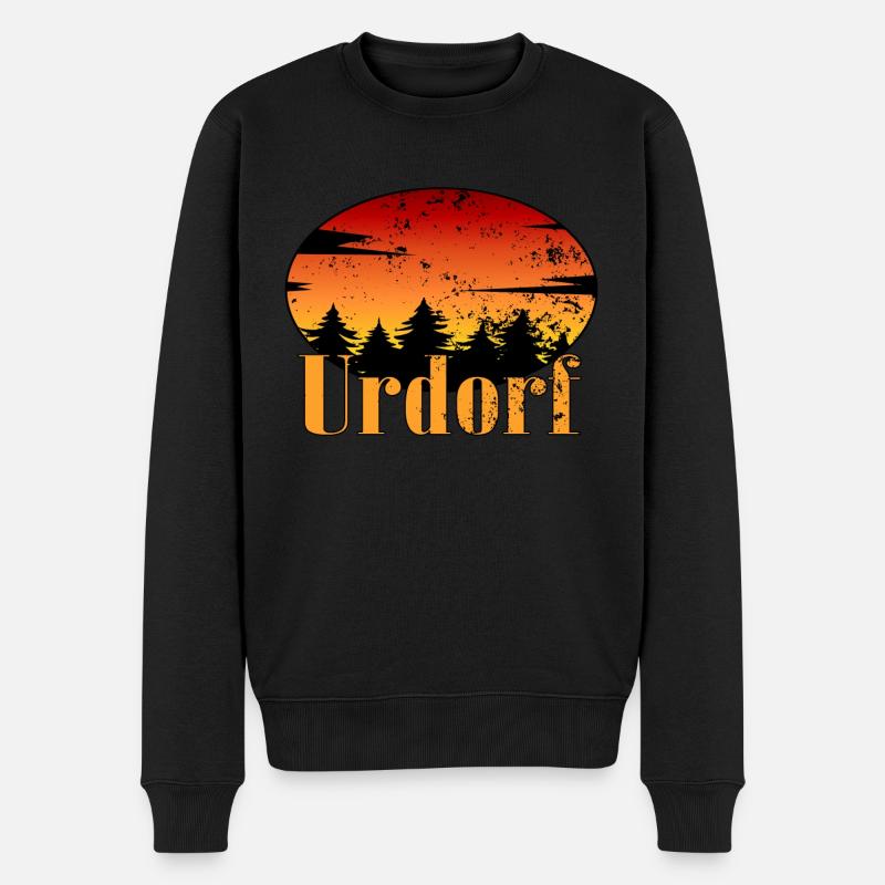 urdorf - Männer Premium Bio Pullover - Schwarz