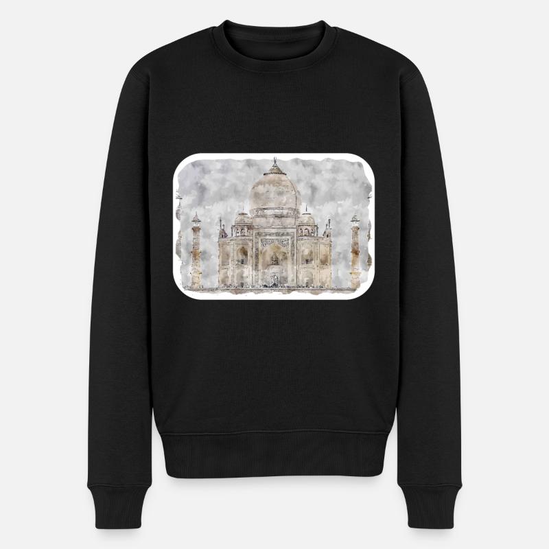 keyword_name de datos - Sudadera ecológica prémium para hombre - negro