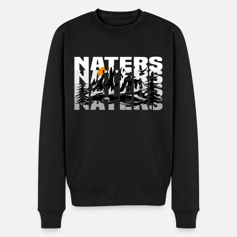 naters valais - Pull Premium bio Homme - noir
