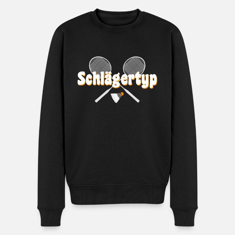crossminton schlägertyp - Männer Premium Bio Pullover - Schwarz