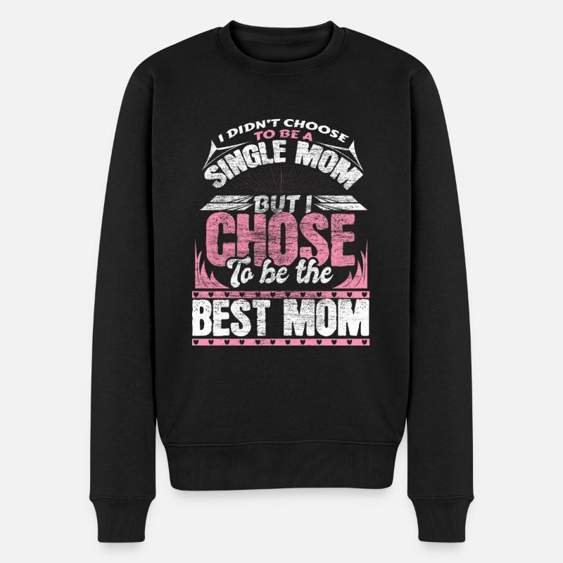 Mère célibataire - Pull Premium bio Homme - noir
