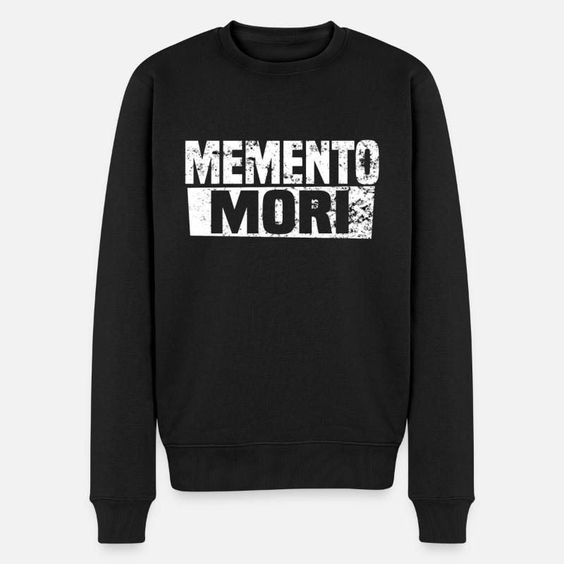 memento mori - Pull Premium bio Homme - noir