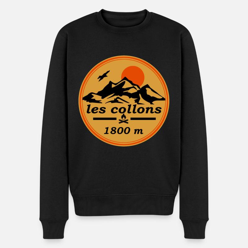 les collons - Pull Premium bio Homme - noir