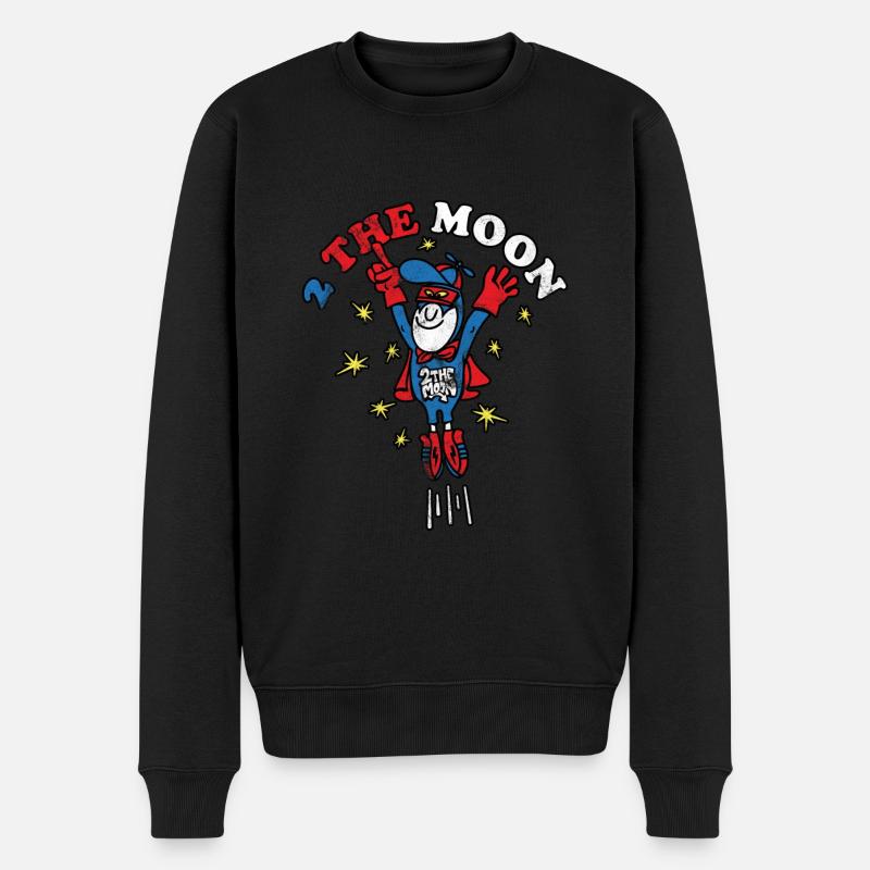 2 la Lune - Pull Premium bio Homme - noir