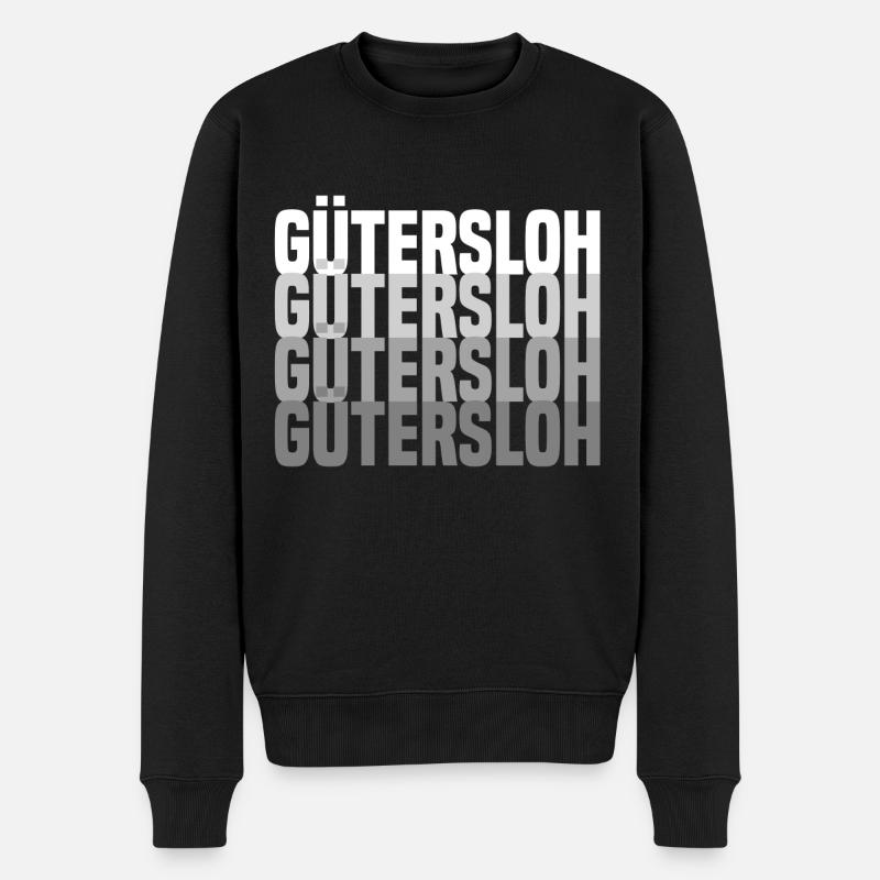 Gütersloh - Männer Premium Bio Pullover - Schwarz