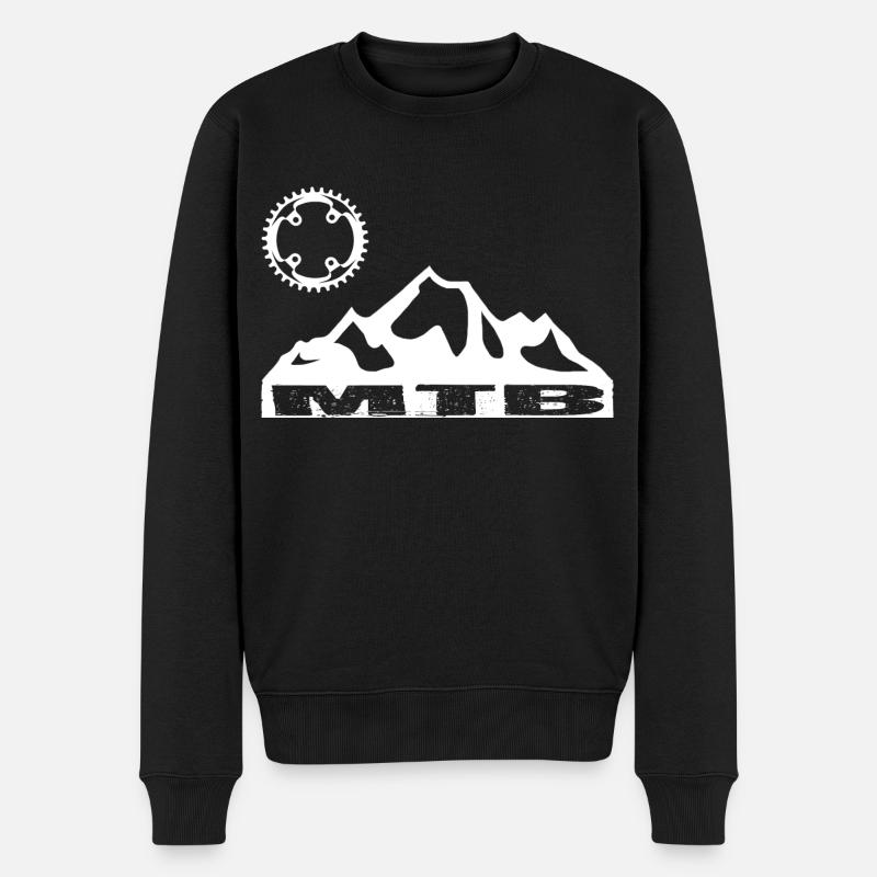MTB-Bike - Männer Premium Bio Pullover - Schwarz