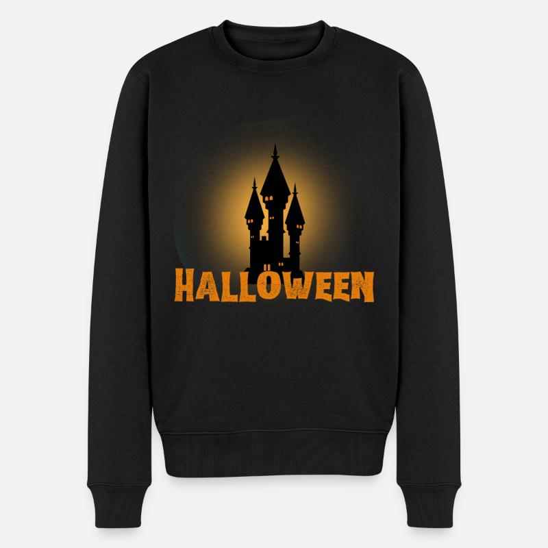 Halloween Creepy Cemetery Moon Witch Vampire - Pull Premium bio Homme - noir