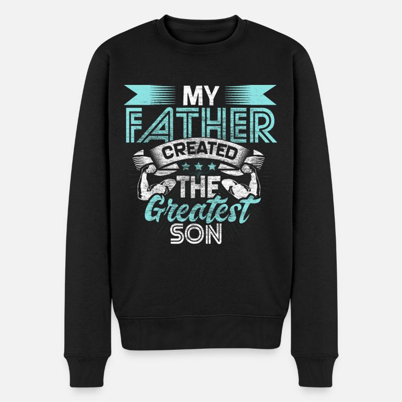 Son Birth Gift Idea - Men's Premium Organic Jumper - black