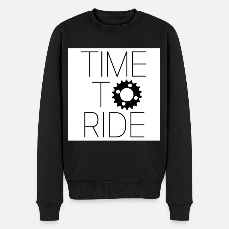 time to ride - Pull Premium bio Homme - noir