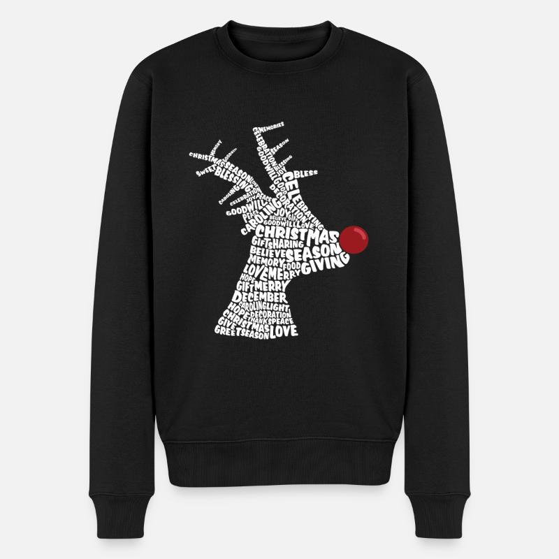 Noël Rudolph Nez Rouge - Pull Premium bio Homme - noir