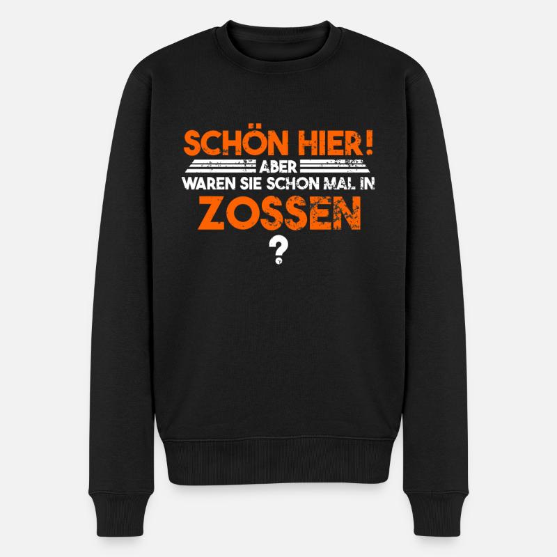 Zossen - Männer Premium Bio Pullover - Schwarz