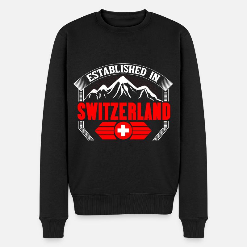 Suisse Swiss Pride - Pull Premium bio Homme - noir