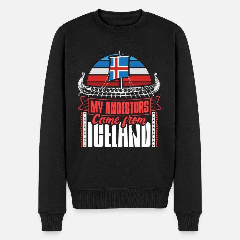 État d’Islande - Pull Premium bio Homme - noir