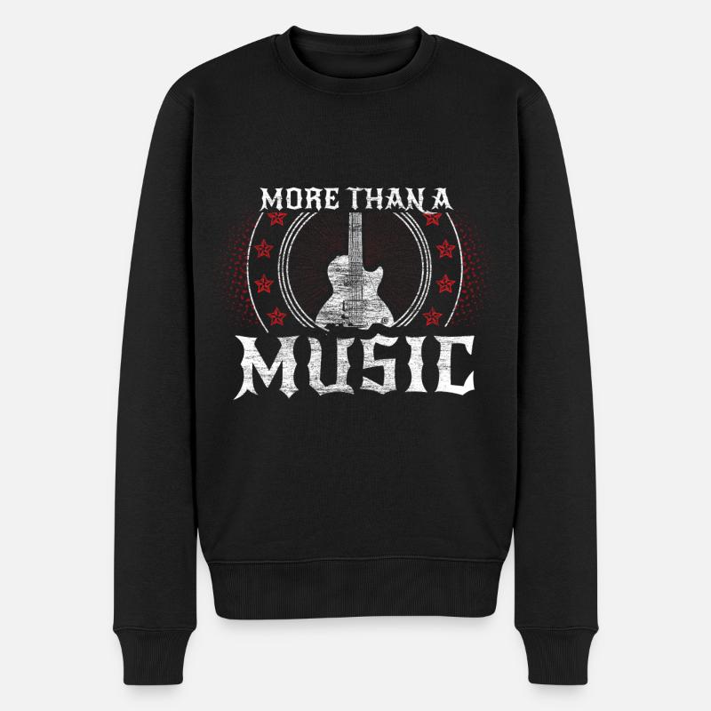 Gitarre Sound Geschenk - Männer Premium Bio Pullover - Schwarz