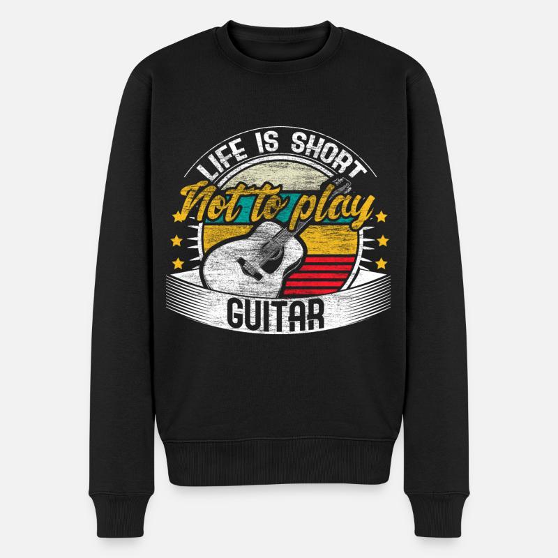 Idée cadeau guitariste guitariste - Pull Premium bio Homme - noir