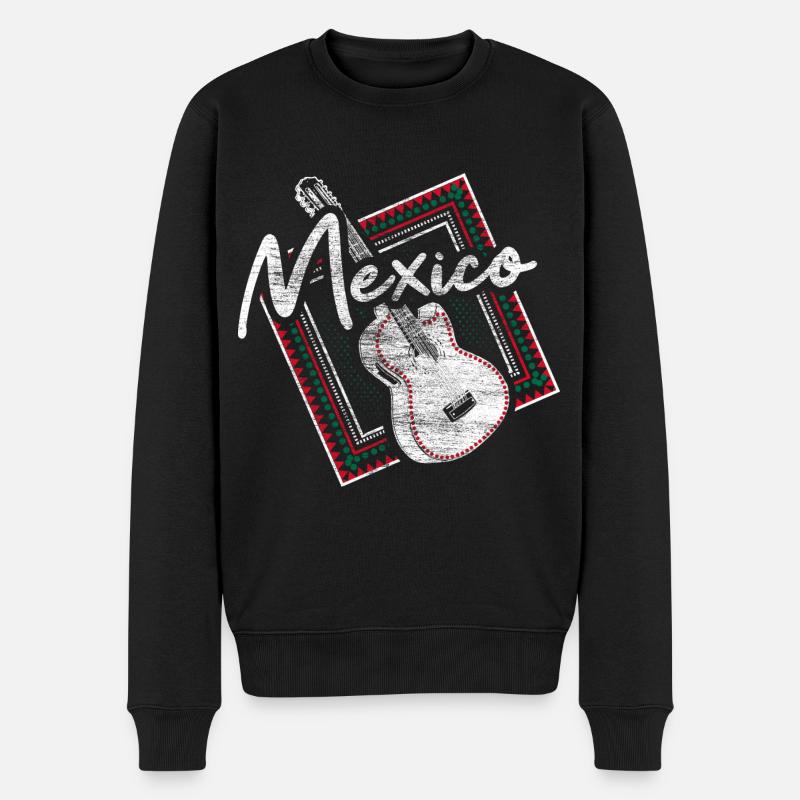Mexiko Mexikaner Staat - Männer Premium Bio Pullover - Schwarz