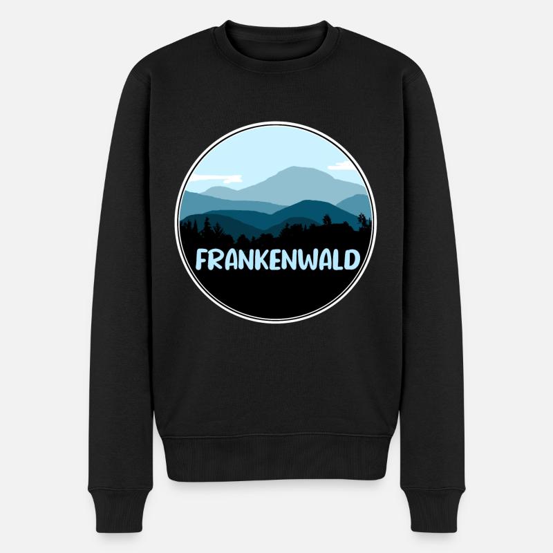 Frankenwald - Männer Premium Bio Pullover - Schwarz