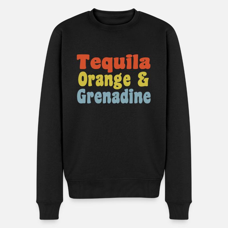 Tequila - Männer Premium Bio Pullover - Schwarz