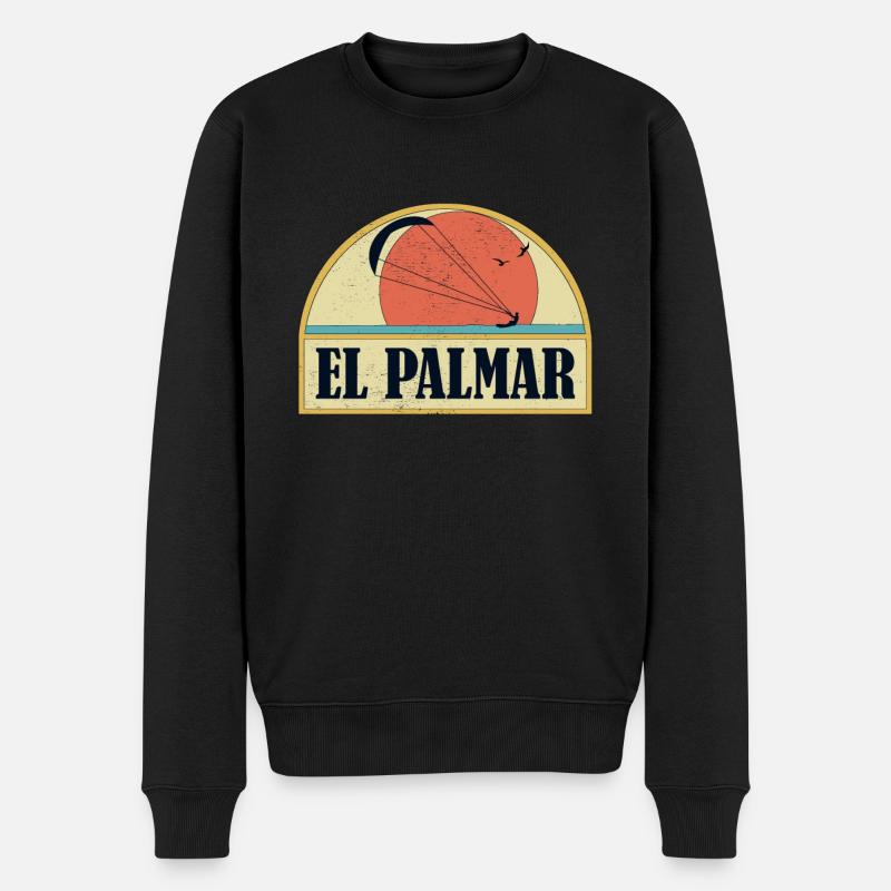 Kitesurf El Palmar - Pull Premium bio Homme - noir