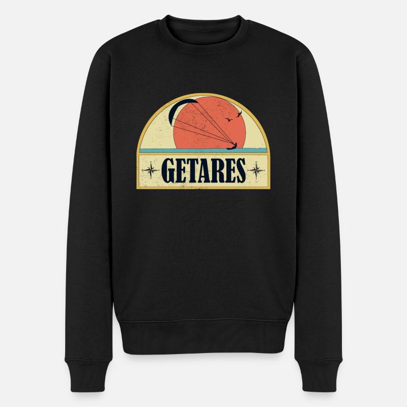 Kitesurfing Getares - Männer Premium Bio Pullover - Schwarz