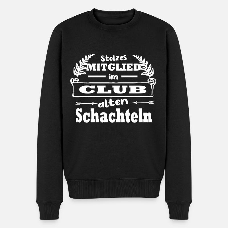 alte schachteln - Männer Premium Bio Pullover - Schwarz