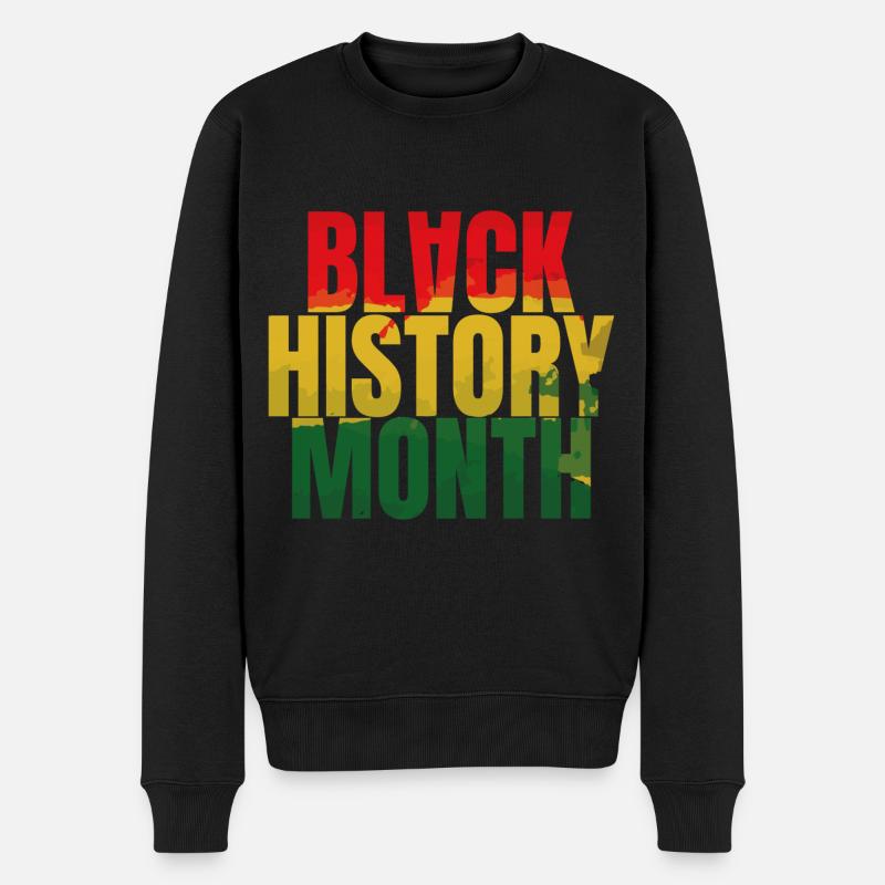 Black History Month blm - Männer Premium Bio Pullover - Schwarz