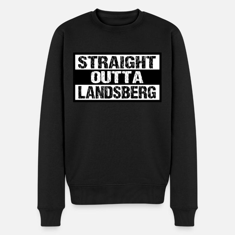 Landsberg - Männer Premium Bio Pullover - Schwarz