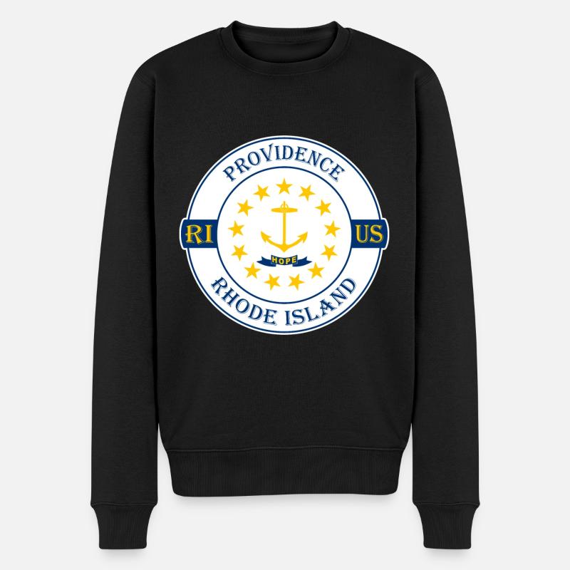 Providence Rhode Island Flag USA Souvenir Badge - Pull Premium bio Homme - noir