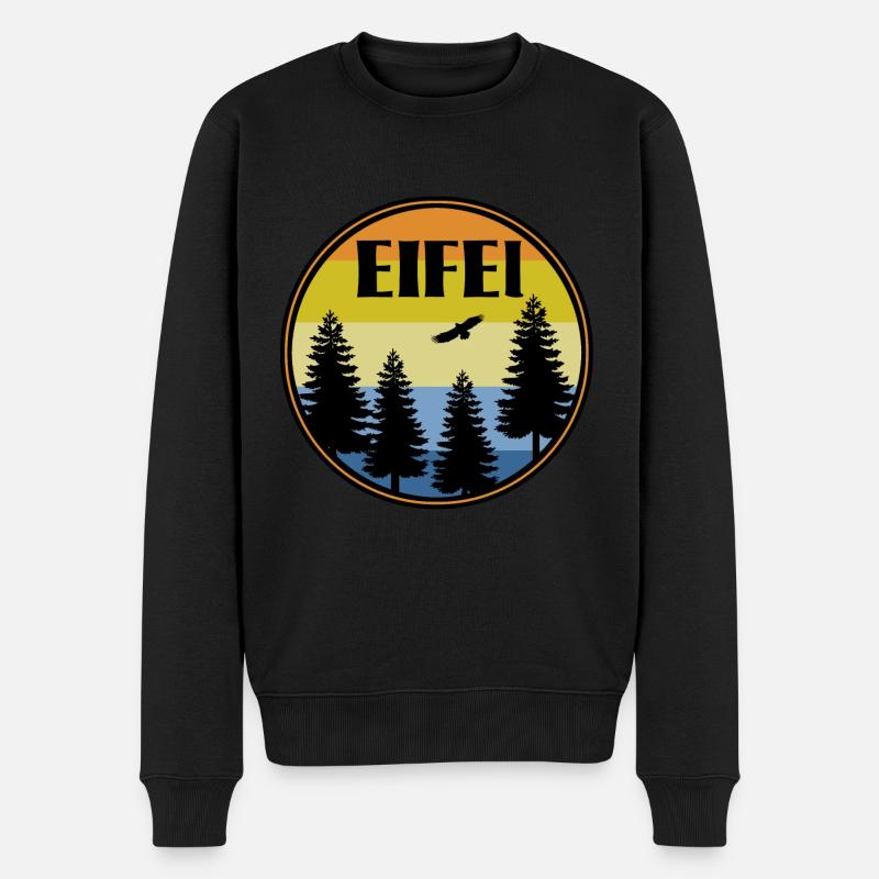 Eifel - Männer Premium Bio Pullover - Schwarz