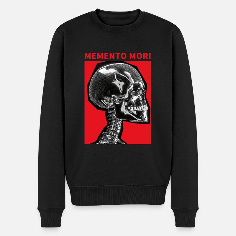 Crâne Memento Mori - Pull Premium bio Homme - noir