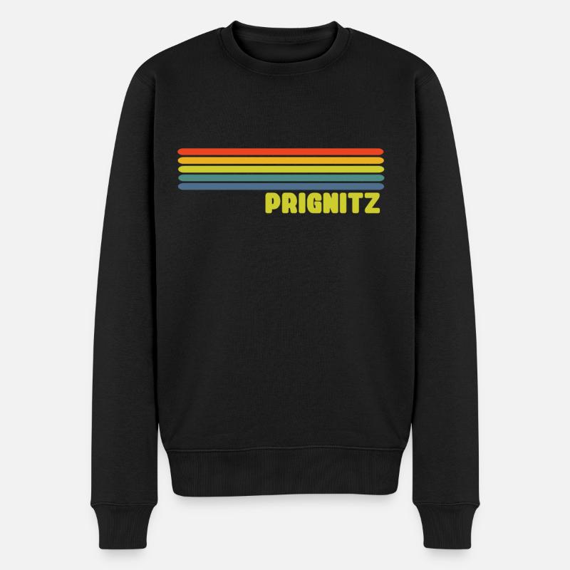 Prignitz - Männer Premium Bio Pullover - Schwarz