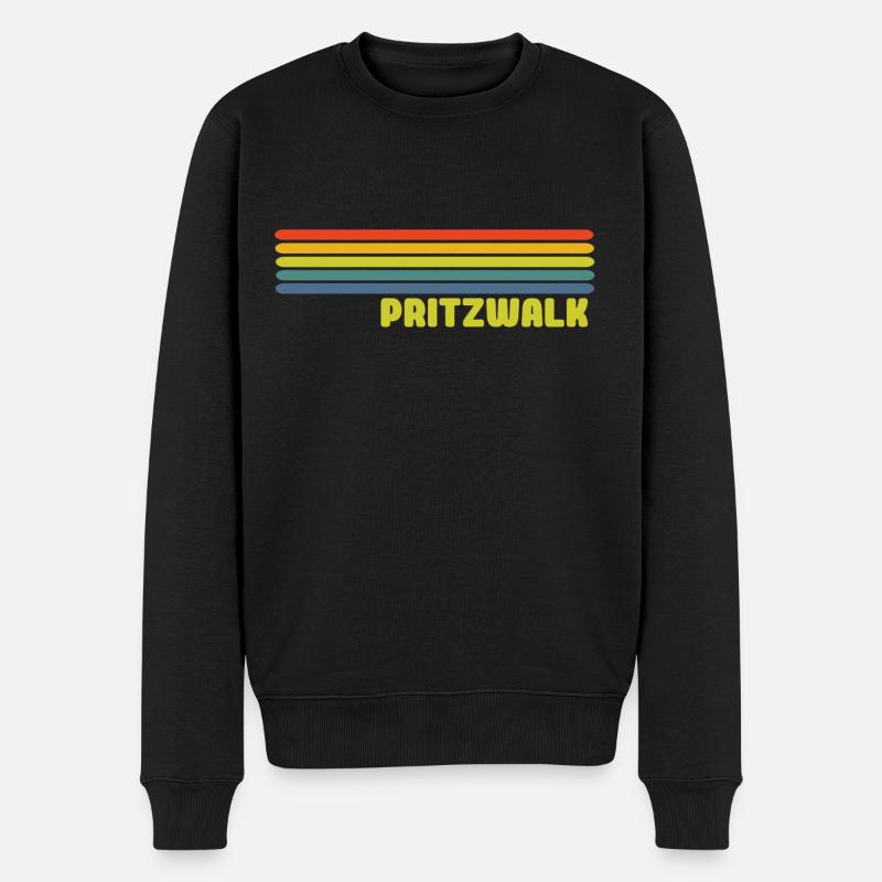 Pritzwalk - Männer Premium Bio Pullover - Schwarz