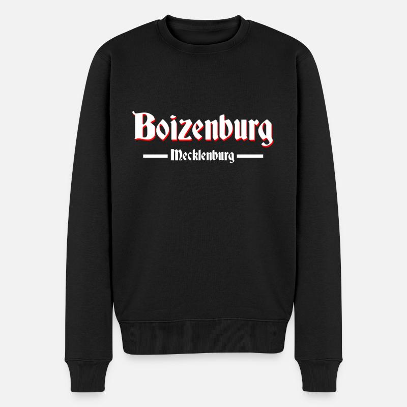 Boizenburg - Männer Premium Bio Pullover - Schwarz