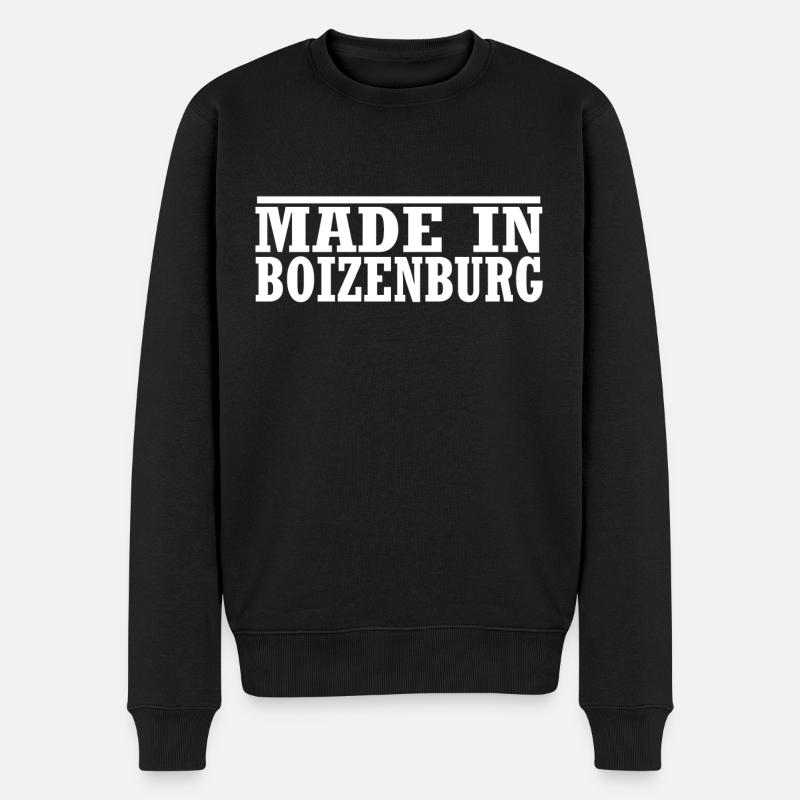 Boizenburg - Männer Premium Bio Pullover - Schwarz