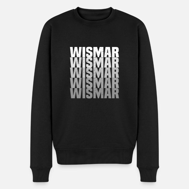 Wismar - Männer Premium Bio Pullover - Schwarz