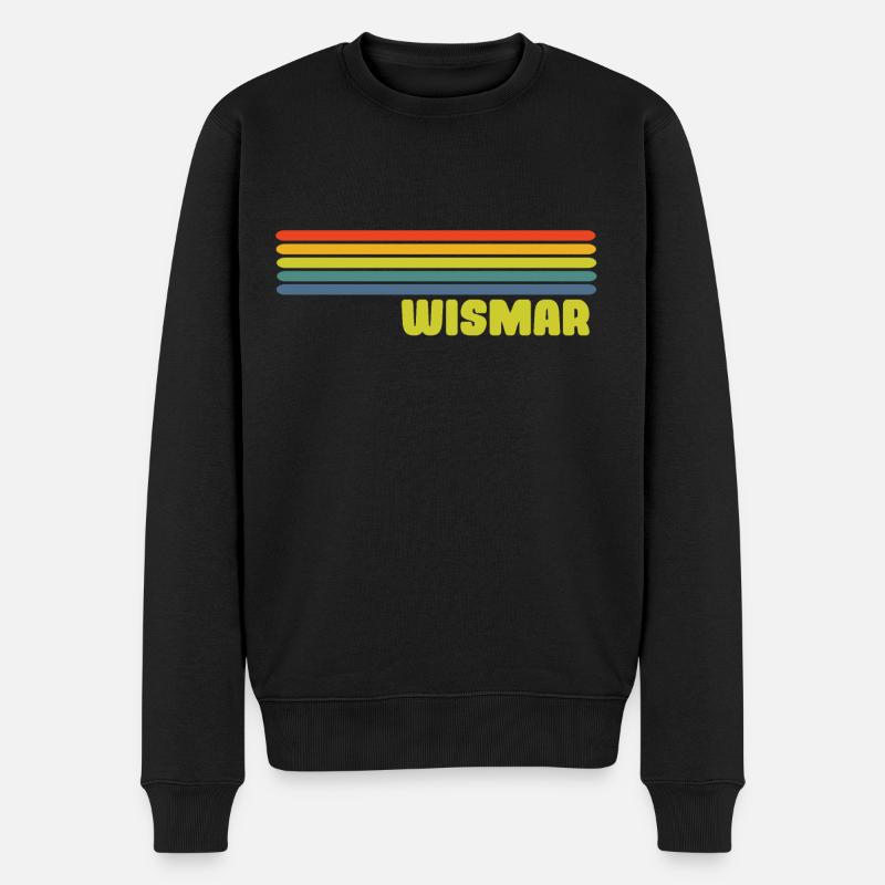 Wismar - Männer Premium Bio Pullover - Schwarz