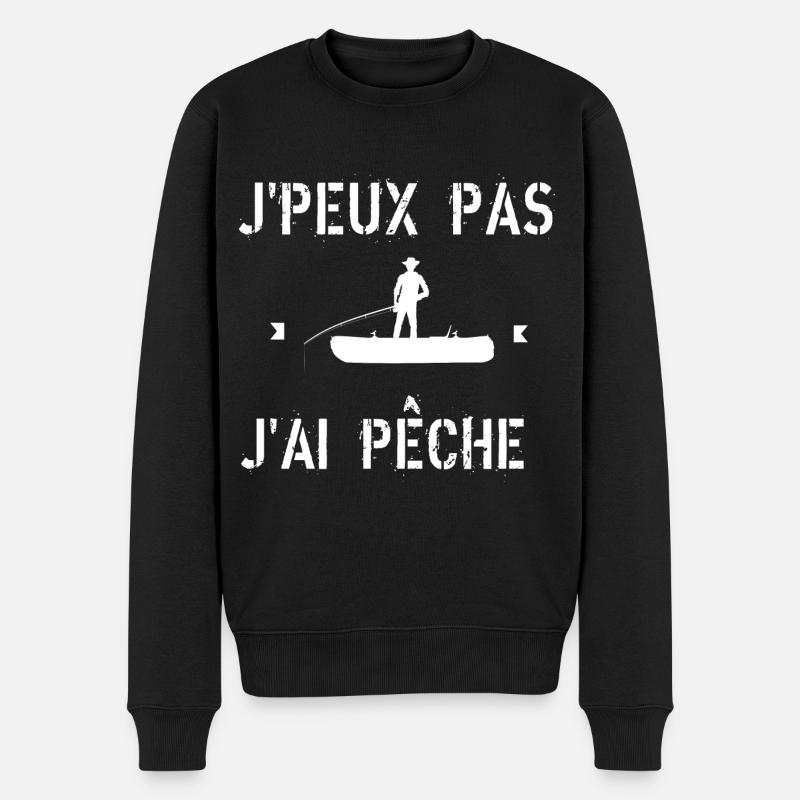 J'peux pas j'ai pêche - Pull Premium bio Homme - noir