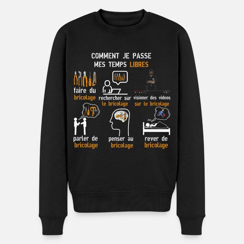 bricolage temps libres cadeau bricolage - Pull Premium bio Homme - noir